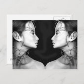 Zwilling Postkarte (Vorne/Hinten)