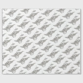 Zwilling rays Mantarochen Geschenkpapier (Flach)