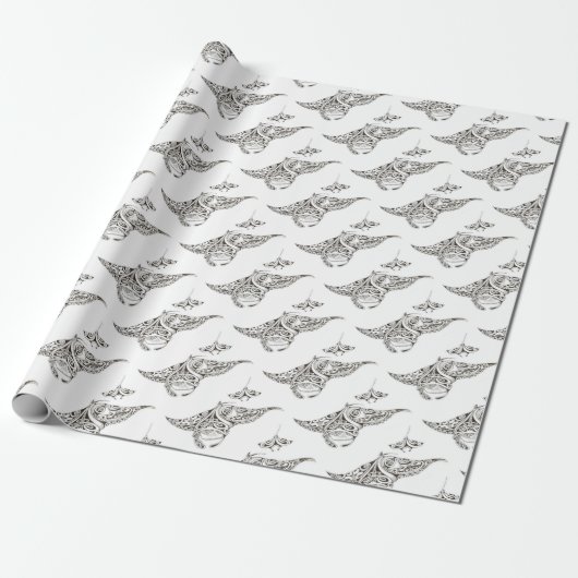 Zwilling rays Mantarochen Geschenkpapier (Ungerollt)