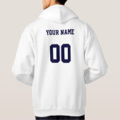 Zwilling überbrückt personalisiertes Kleid Hoodie (Rückseite)