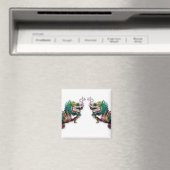 Zwillingdragons Magnet (In Situ (Geschirrspüler))