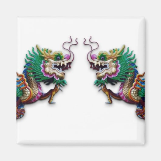 Zwillingdragons Magnet (Vorne)