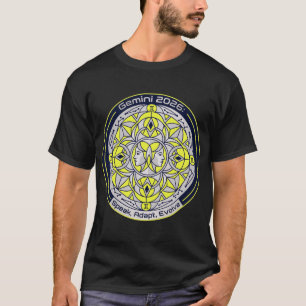 Zwillinge 2026 Twin Zodiac Mandala   Sprich, Adapt T-Shirt