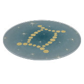 Zwillinge 21. Mai bis 21. Juni Glasbrett Schneidebrett (Ecke)