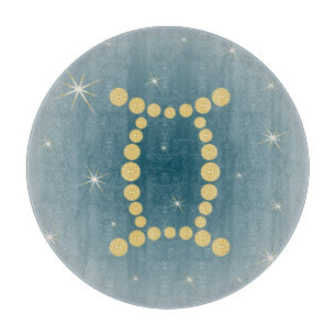 Zwillinge 21. Mai bis 21. Juni Glasbrett Schneidebrett