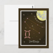Zwillinge 21 Mai bis 21. Juni Postkarte (Vorne/Hinten)