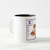 Zwillinge 3 zweifarbige tasse (Vorderseite Links)