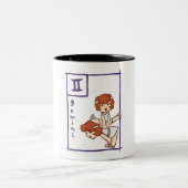 Zwillinge 3 zweifarbige tasse (Mittel)