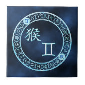 Zwillinge/Affe Fliese (Vorderseite)