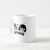 Zwillinge Astrologie Sternzeichen Kinder Kaffeetasse (Vorderseite Links)