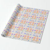 Zwillinge Baby Geschenkpapier (Ungerollt)