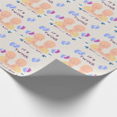 Zwillinge Baby Geschenkpapier (Ecke)