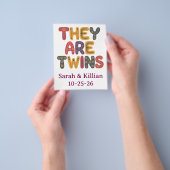 Zwillinge-Baby-Party Flyer (Gruppe)