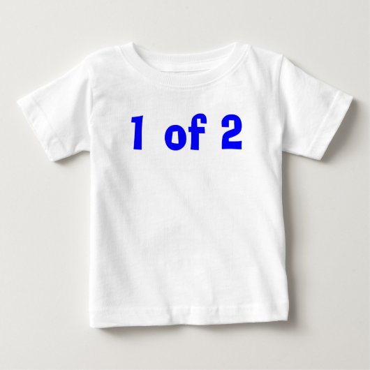 Zwillinge Baby T-shirt (Vorderseite)