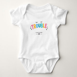 Zwillinge-Baby-Weste Trouble Baby Strampler