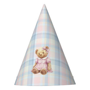 Zwillinge Beary Erster Geburtstag Mädchen Partyhütchen