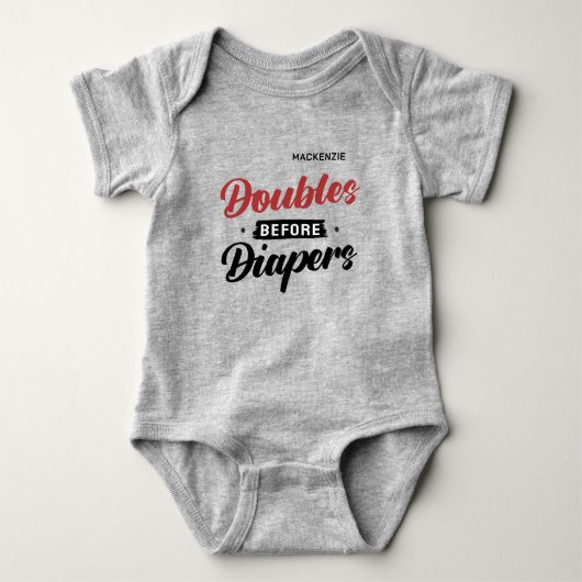 Zwillinge bevor Windeln Baby Strampler (Vorderseite)