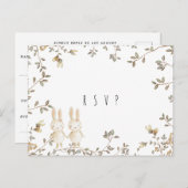 Zwillinge Blumendusche uAwg Postkarte (Vorne/Hinten)