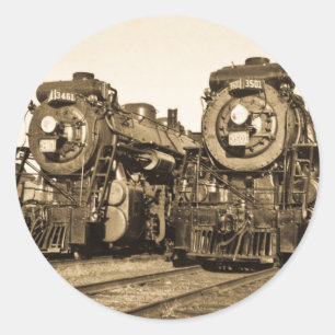 "Zwillinge" CN Railroad Lokomotiven 3461 und 350 Runder Aufkleber