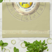 Zwillinge - das Zwillings-astrologische Zeichen Küchentuch (Gefaltet)