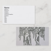 Zwillinge (die Zwillinge) eine Illustration vom Visitenkarte (Vorne/Hinten)