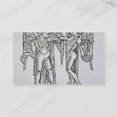 Zwillinge (die Zwillinge) eine Illustration vom Visitenkarte (Rückseite)