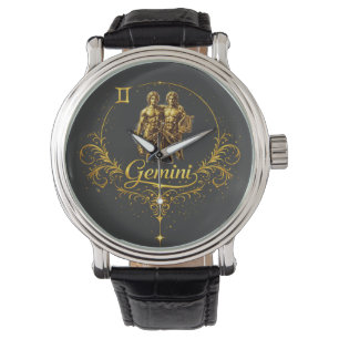 Zwillinge Einzigartiges Sternzeichen, Sternzeichen Armbanduhr