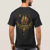Zwillinge Einzigartiges Sternzeichen, Sternzeichen T-Shirt (Rückseite)