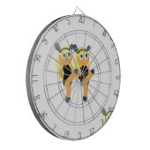 Zwillinge Emoji Dartscheibe (Vorderseite Links)