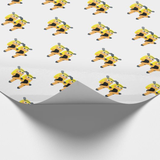 Zwillinge Emoji Geschenkpapier (Ecke)