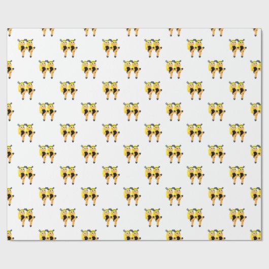 Zwillinge Emoji Geschenkpapier (Flach)