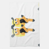 Zwillinge Emoji Küchentuch (Vertikal)