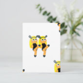 Zwillinge Emoji Postkarte (Stehend Vorderseite)