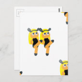 Zwillinge Emoji Postkarte (Vorne/Hinten)