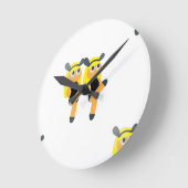 Zwillinge Emoji Runde Wanduhr (Winkel)