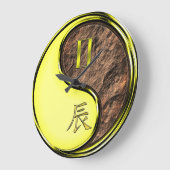 Zwillinge & Erddrache Große Wanduhr (Winkel)