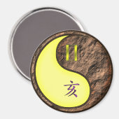 Zwillinge & Erde Schwein Magnet (Vorderseite/Rückseite)