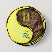 Zwillinge & Erdhund Button (Vorderseite)