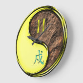 Zwillinge & Erdhund Große Wanduhr (Winkel)