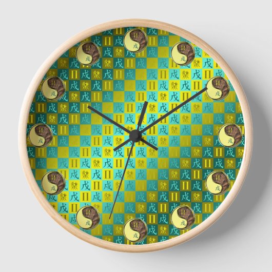 Zwillinge & Erdhund Uhr (Vorderseite)