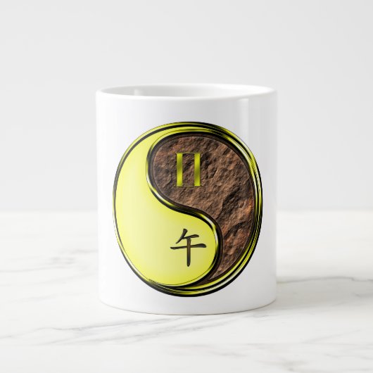 Zwillinge & Erdpferd Jumbo-Tasse (Vorderseite)