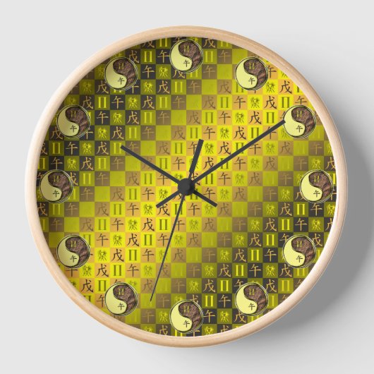 Zwillinge & Erdpferd Uhr (Vorderseite)
