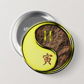 Zwillinge & Erdtiger Button (Vorne & Hinten)