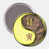 Zwillinge & Erdtiger Magnet (Vorderseite/Rückseite)