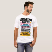 Zwillinge Fakten: Schnelles Wit, Multitasking und T-Shirt (Vorne ganz)