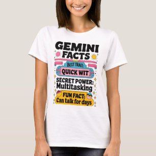 Zwillinge Fakten: Schnelles Wit, Multitasking und  T-Shirt