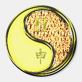 Zwillinge & Feuer Affe Magnet (Vorne)