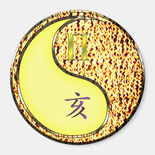 Zwillinge & Feuer-Eber Magnet