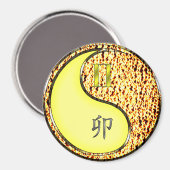 Zwillinge & Feuer Kaninchen Magnet (Vorderseite/Rückseite)