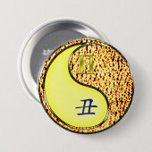 Zwillinge & Feuer Ochse Button (Vorne & Hinten)